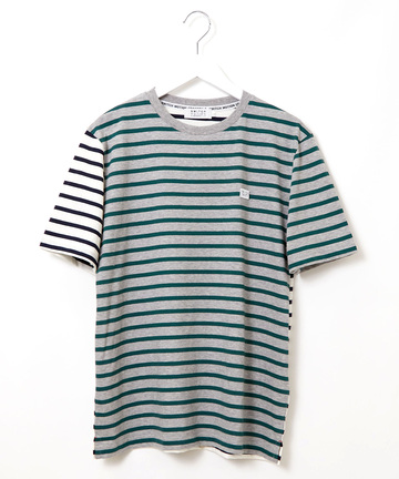 スノーコットン クレイジーボーダー柄 Tシャツ【接触冷感】