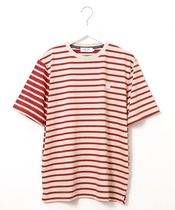 スノーコットン クレイジーボーダー柄 Tシャツ【接触冷感】