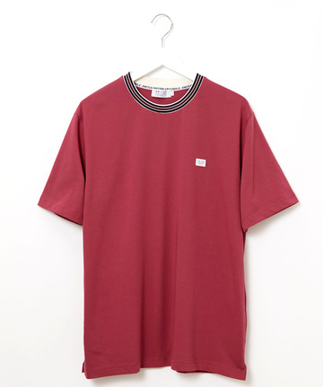 天竺 襟ライン Tシャツ