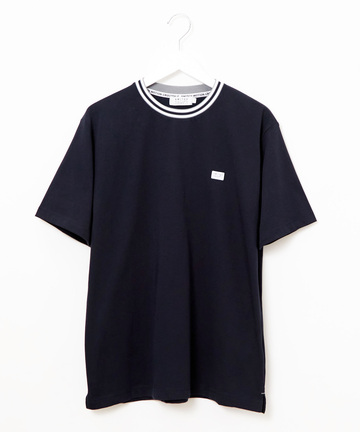 天竺 襟ライン Tシャツ