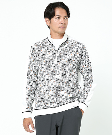 モノグラム ジップ プルオーバー