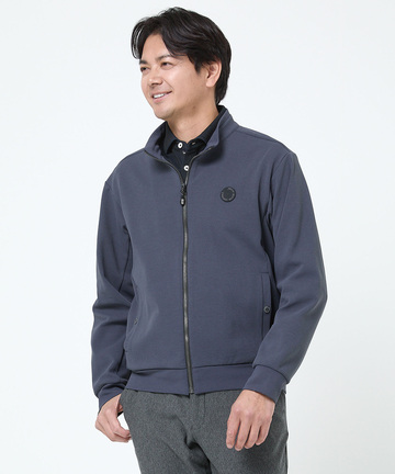 ジャージ素材 フルジップ ブルゾン