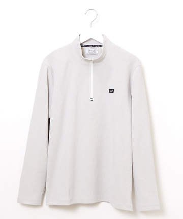 ワッフル ハーフジップ プルオーバー