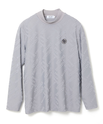 パイル ジャカード ハイネックTシャツ