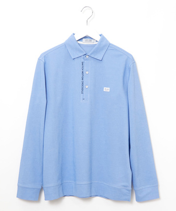 鹿の子 ロゴプリント ポロシャツ