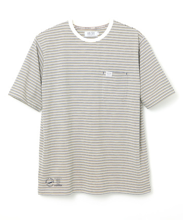 ピンボーダー 天竺 Tシャツ【ウガンダ オーガニック コットン】