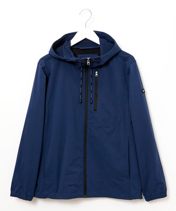 フード付き ストレッチ ジップパーカー【手洗いOK】