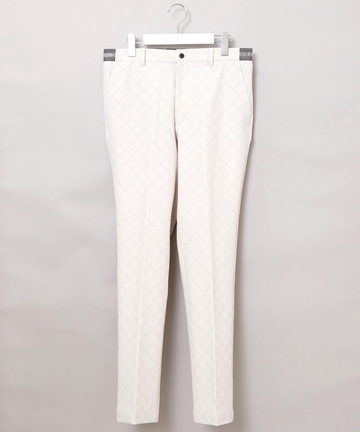 モノグラムプリント テーパード パンツ