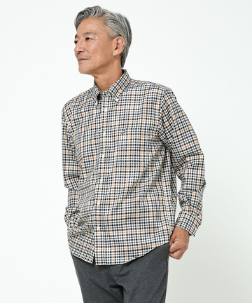クロコダイルタータン ノンアイロン シャツ