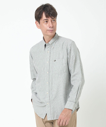 オックスフォード ストライプ柄 シャツ