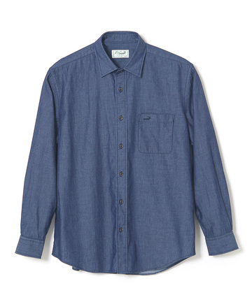 デニム レギュラーカラー シャツ