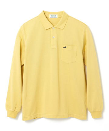 【ベストセラー】鹿の子 ワンポイント 長袖ポロシャツ【日本製】