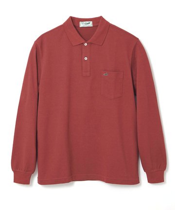 【ベストセラー】鹿の子 ワンポイント 長袖ポロシャツ【日本製】