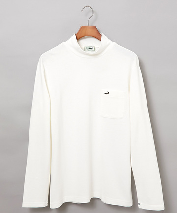 リブ ハイネック  カットソー