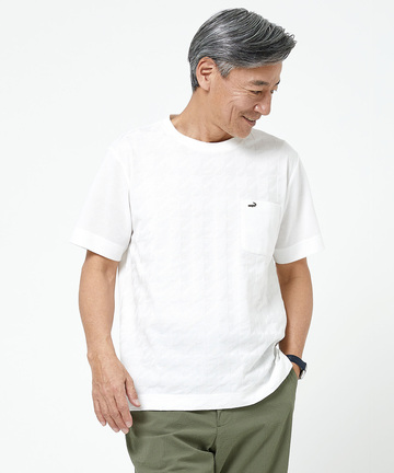 リンクス ハウンドドゥース柄 Tシャツ【吸汗速乾】