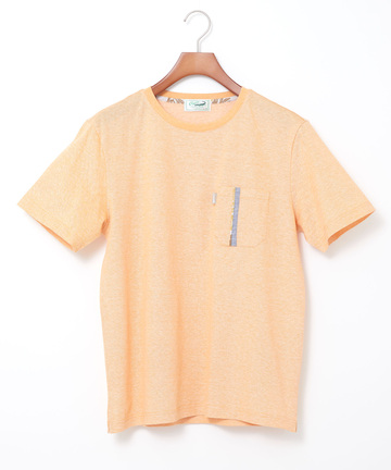 スノーコットンリネン 鹿の子 クルーネックTシャツ【接触冷感】