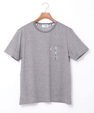 スノーコットンリネン 鹿の子 クルーネックTシャツ【接触冷感】