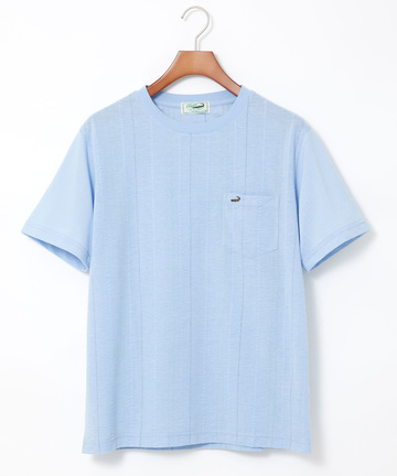 サッカー素材 ストライプ柄 Tシャツ