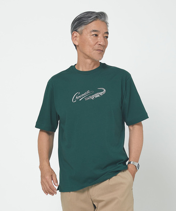 プレーティング天竺 ロゴプリント Tシャツ【一部店舗限定】
