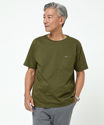 天竺 胸ポケット付き Tシャツ