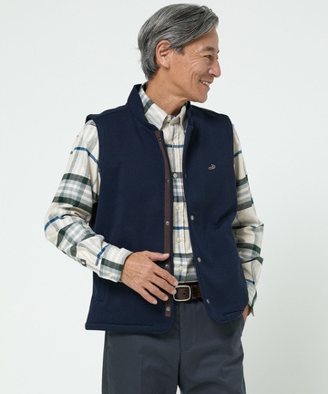 ツイル フリース ベスト