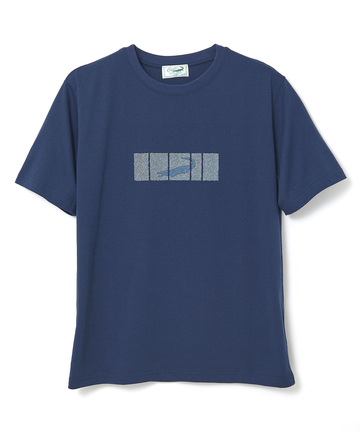 デニム調 ロゴプリント Tシャツ