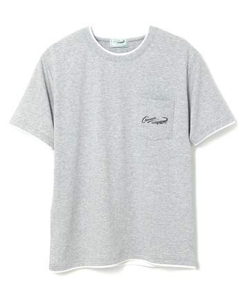 レイヤード風 ロゴプリント Tシャツ