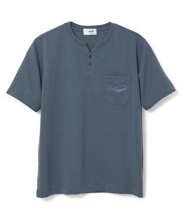 鹿の子 キーネック Tシャツ