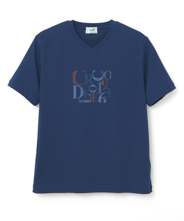 ロゴプリント Vネック Tシャツ