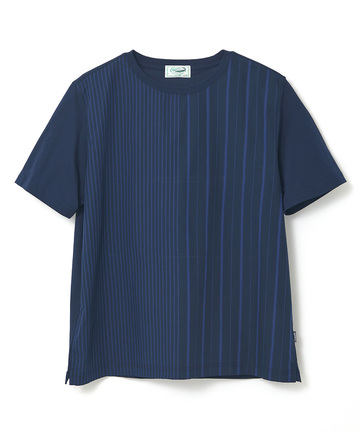 スノーコットン マルチストライプ Tシャツ【接触冷感】