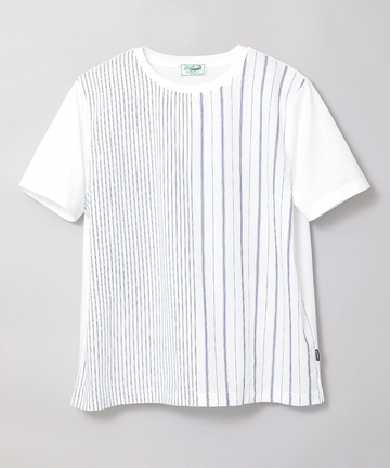 スノーコットン マルチストライプ Tシャツ【接触冷感】