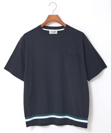 ラインデザイン ニット Tシャツ【接触冷感】【手洗いOK】