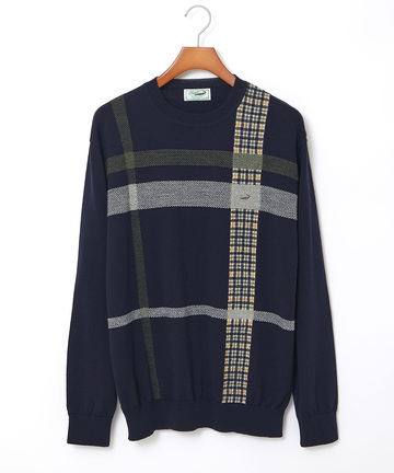 クロコダイルタータン ウール ニット