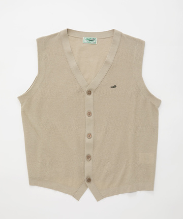 鹿の子 Vネック ベスト【手洗いOK】