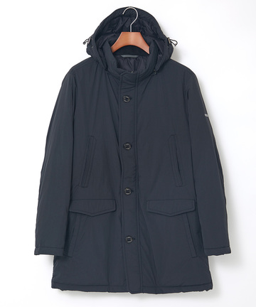 ナイロン フード付き ダウンコート【撥水加工】