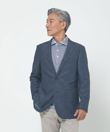 カラミ メッシュ調 ジャケット