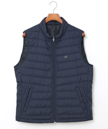 スタンドカラー ダウン ベスト