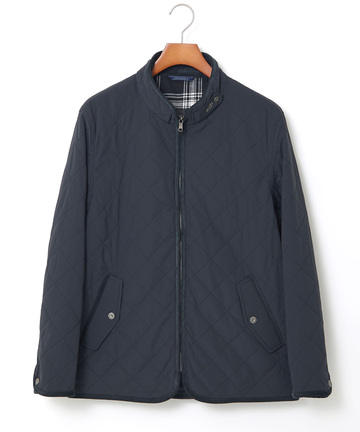 スタンドカラー キルティング ジャケット