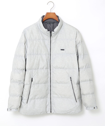 ウールライクプリント ダウン ジャケット