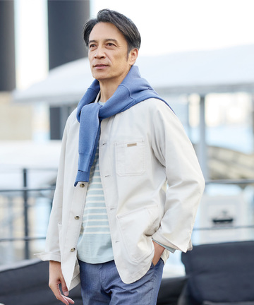 ピケ カバーオール ジャケット