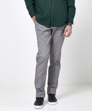 ヘリンボーン柄 裏起毛 パンツ