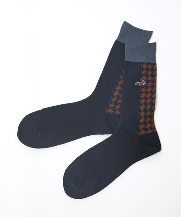 千鳥柄 切り替え ソックス