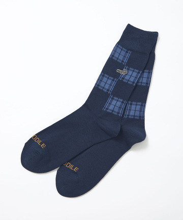 チェック パイル ソックス