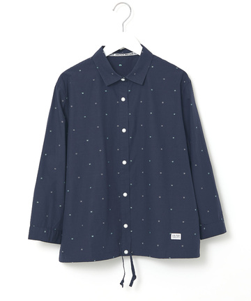 ロゴ ジャカードドビー ブラウス