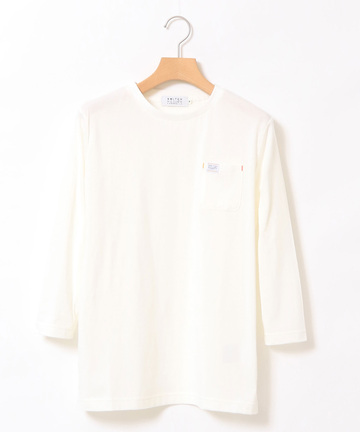 ハイゲージ 七分袖 Tシャツ【ウガンダ オーガニック コットン】