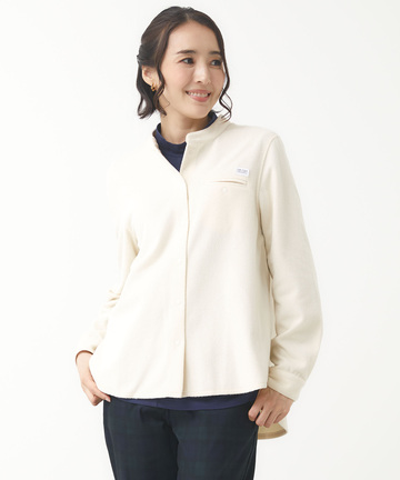 フリース スナップボタン シャツアウター