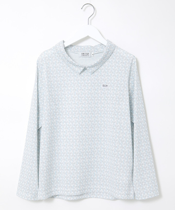 ロゴプリント ハイネック カットソー