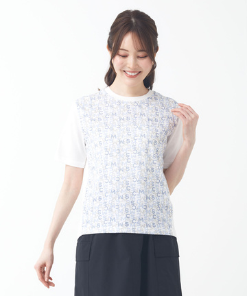 モノグラム プリント Tシャツ【吸汗速乾】