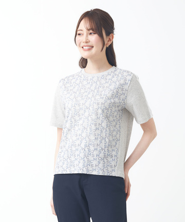 モノグラム プリント Tシャツ【吸汗速乾】