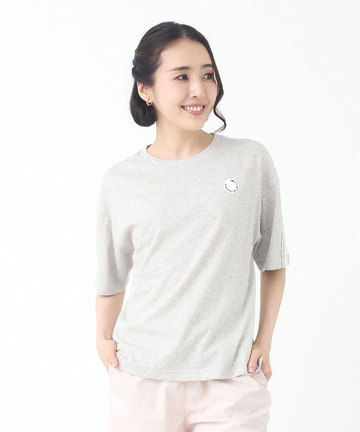 天竺 ロゴテープ 5分袖 Tシャツ【吸汗速乾】